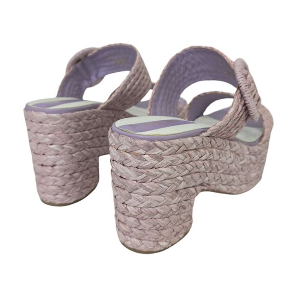 Franco Sarto‎ Women's Costa Raffia Slip-on Block Heels Platform Shoes Size 10 US - Picture 5 of 10